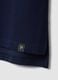 Polo azul de algod&oacute;n org&aacute;nico ajuste regular_5