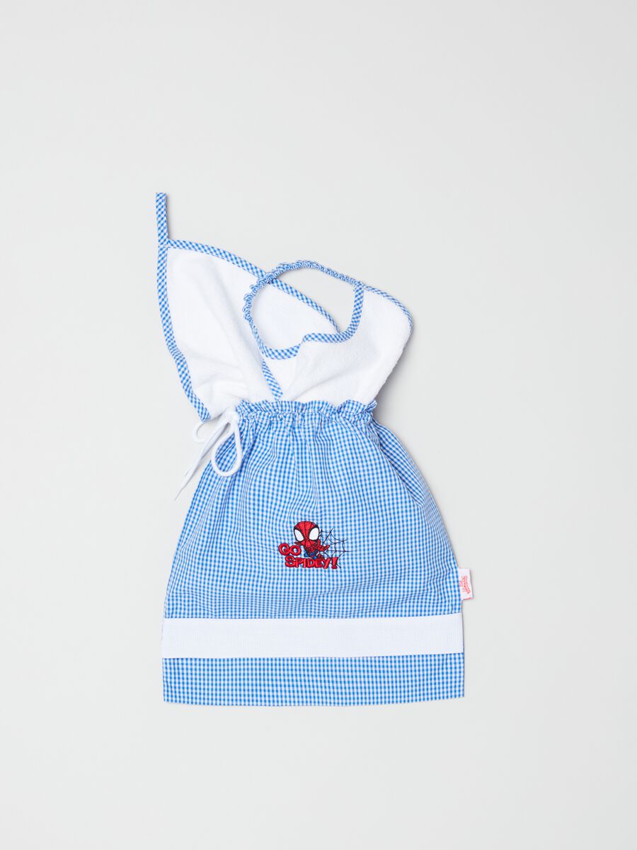 Baby bib and towel set with Spidey embroidery_1