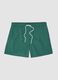 Green swim shorts with elasticated waist_4