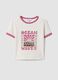 White regular-fit stretch cotton T-shirt with print_4