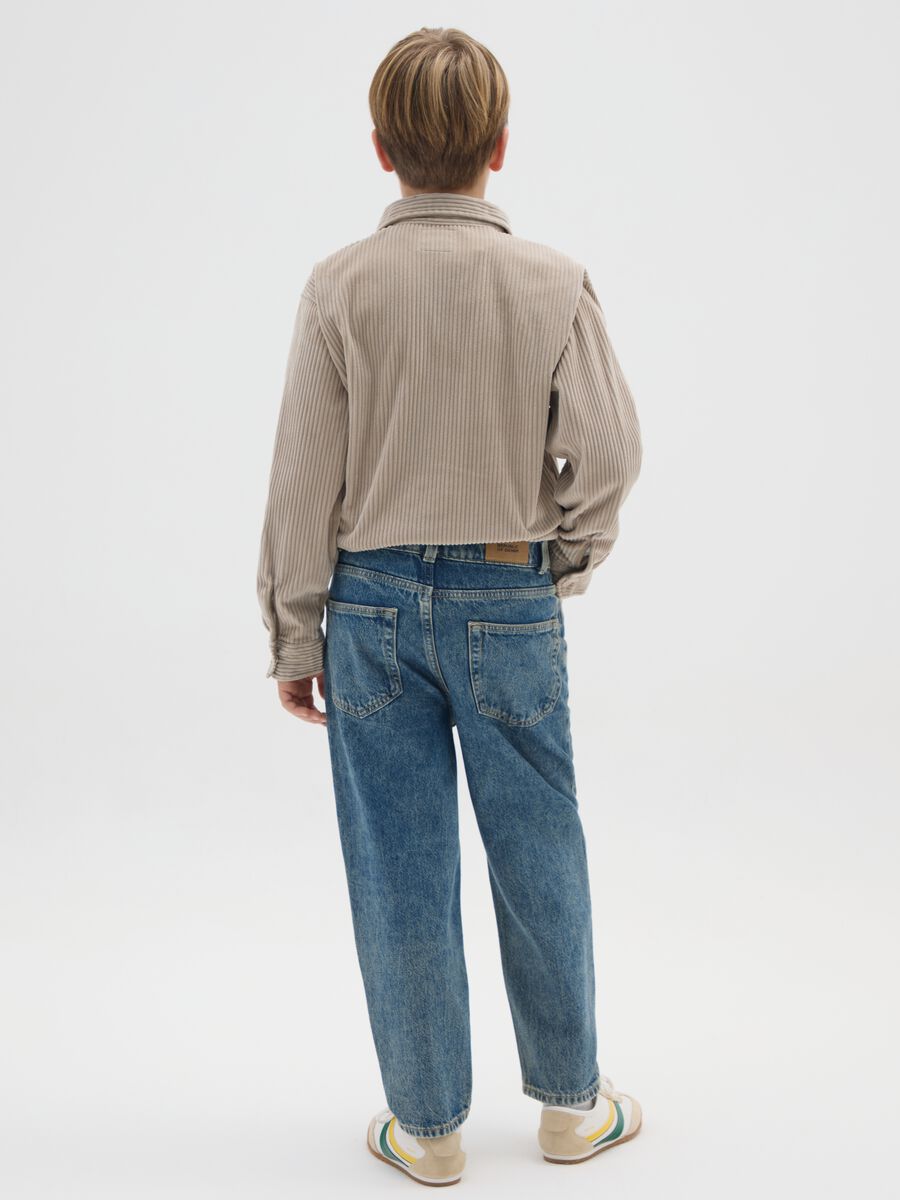 Boy's baggy jeans in pure denim cotton_1