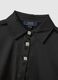Black satin shirt with long sleeves and regular fit_5