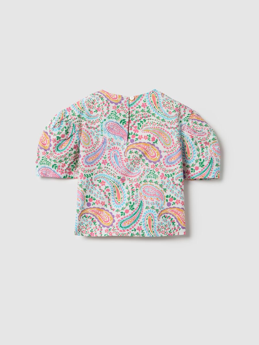 Girls' pure cotton multicolour regular fit shirt with pattern_4