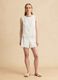 White pure cotton broderie anglaise shorts_0