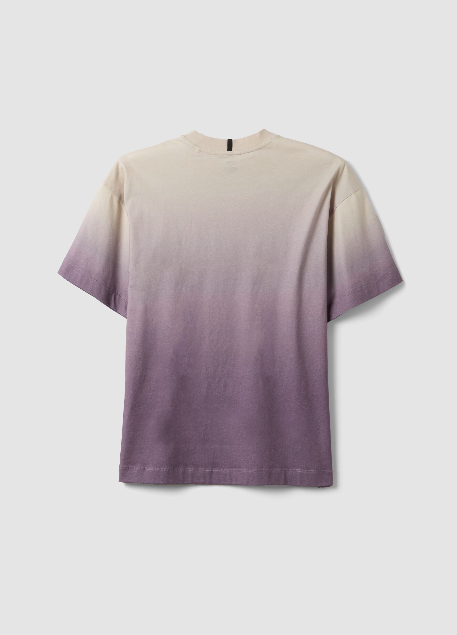 Pure cotton oversized d&eacute;grad&eacute; T-shirt for boys