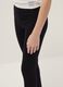 Girls' black leggings in stretchy cotton skinny fit_2