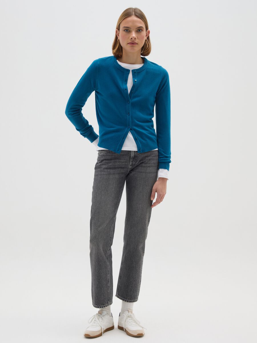 Acrylic Blue Cardigan_1