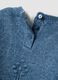 Blauer Strickpullover mit Rundhalsausschnitt und Blumenmuster_3