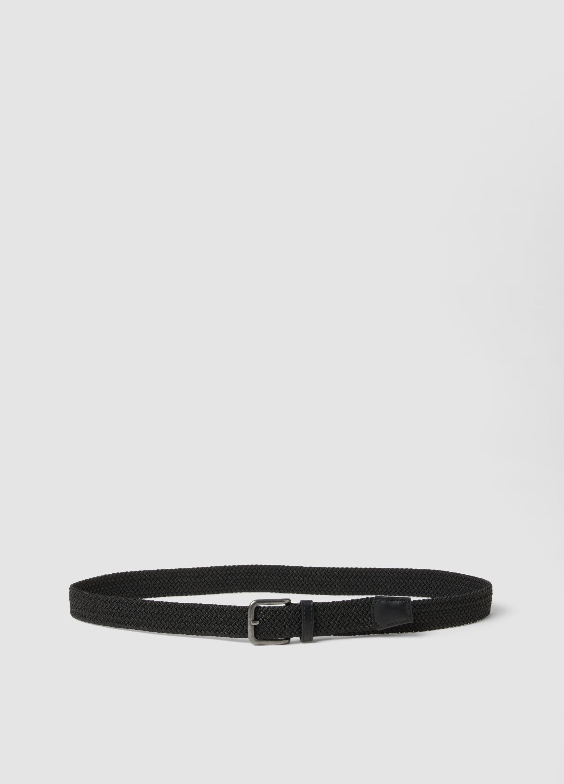 Black woven belt