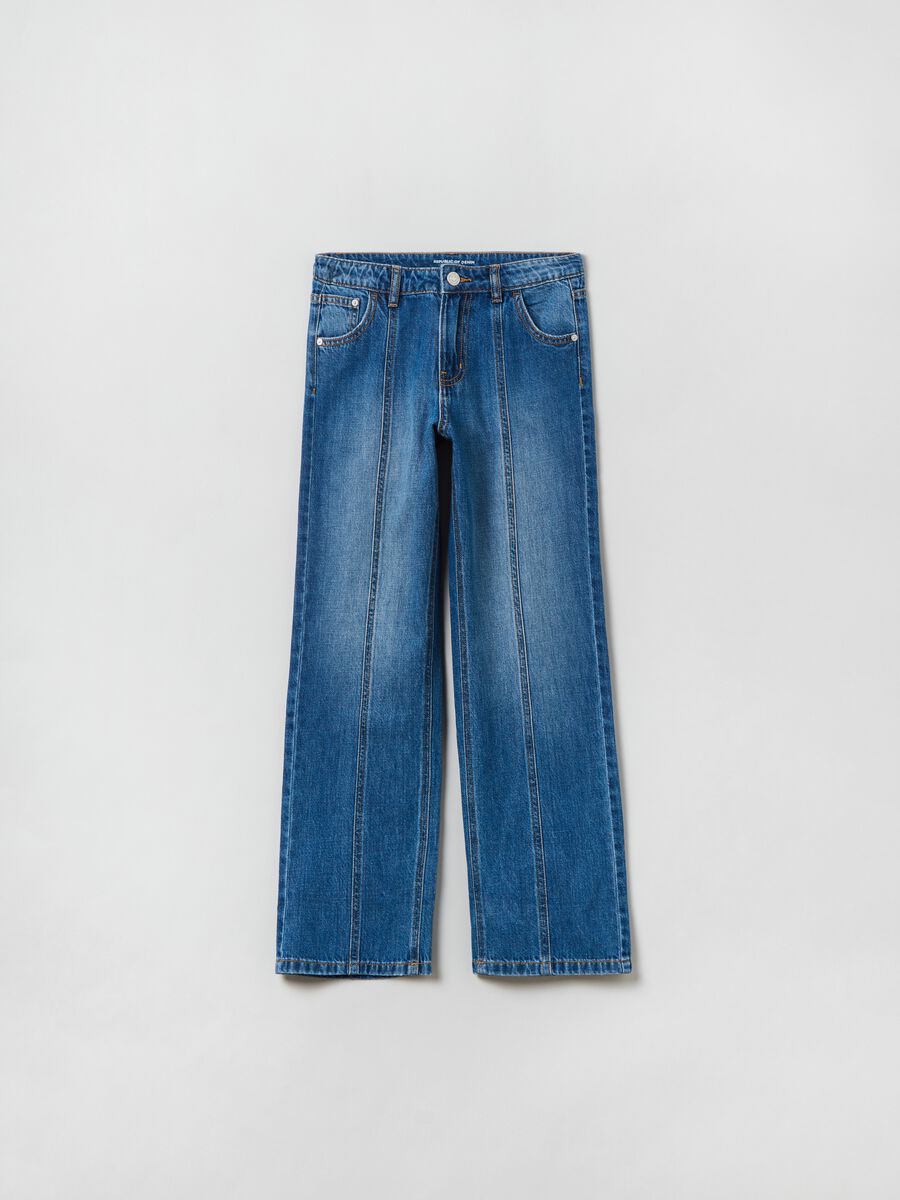 Five-pocket straight fit jeans_0