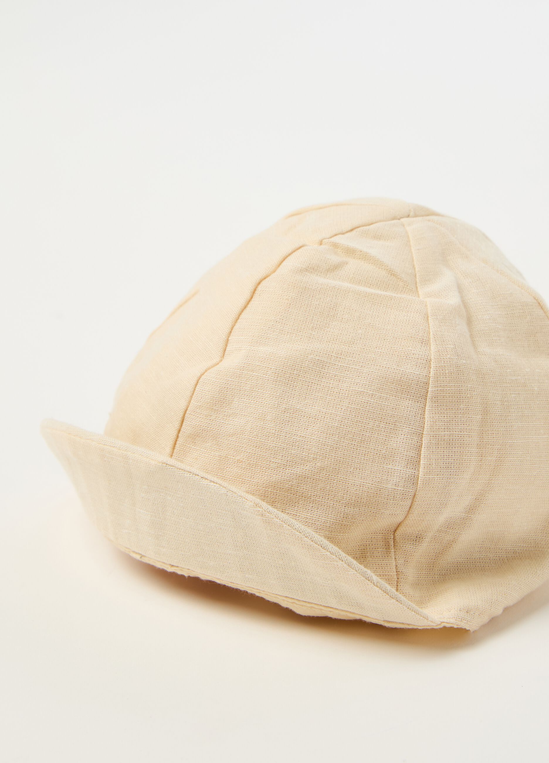 Aviator hat in cotton and linen