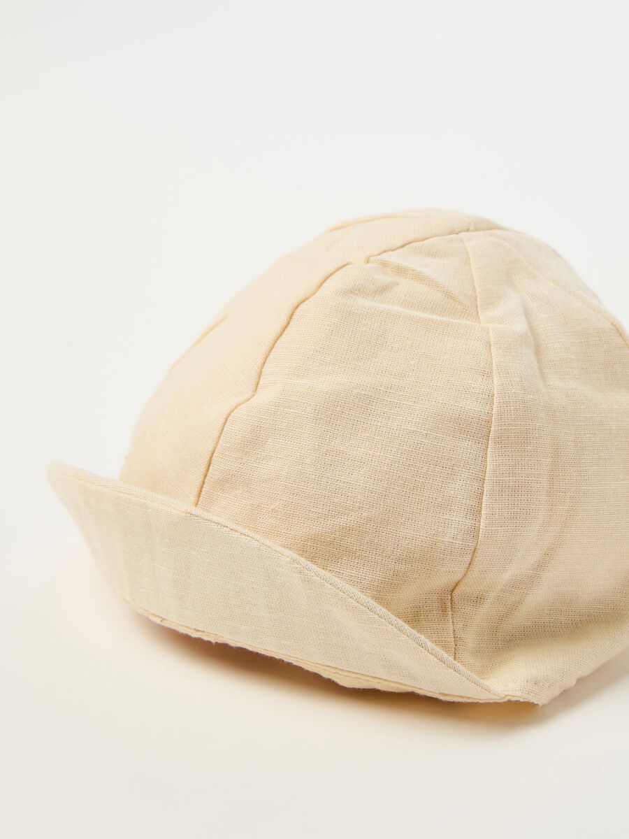 Aviator hat in cotton and linen_1