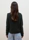 Green ribbed viscose-blend top with collar_3