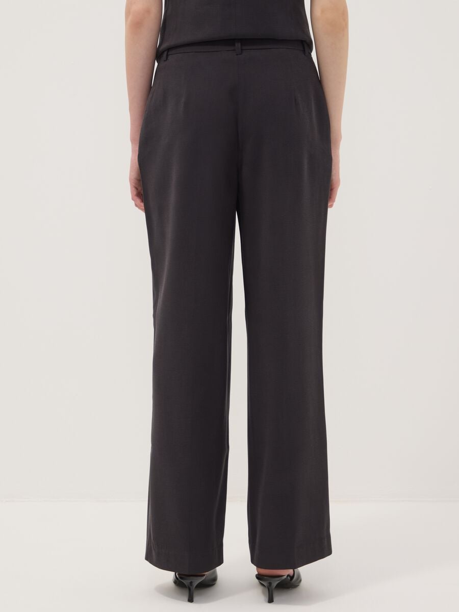 Black viscose-blend straight-leg trousers_2