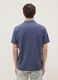 Blue stretch cotton polo shirt_3