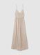Women's long dress in pure multicolour viscose slim fit_4