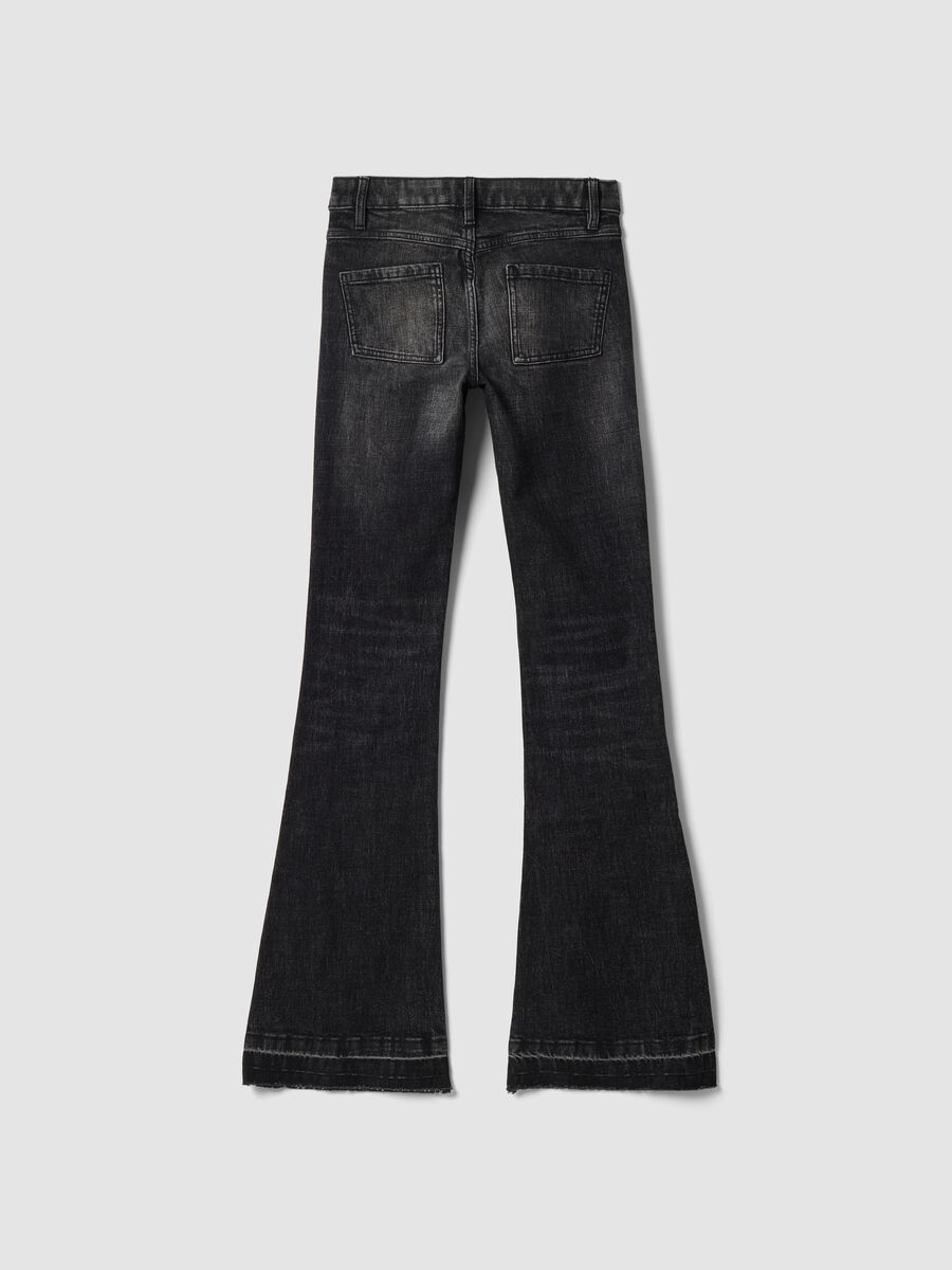 Slim Flare Denim Black Washed_2
