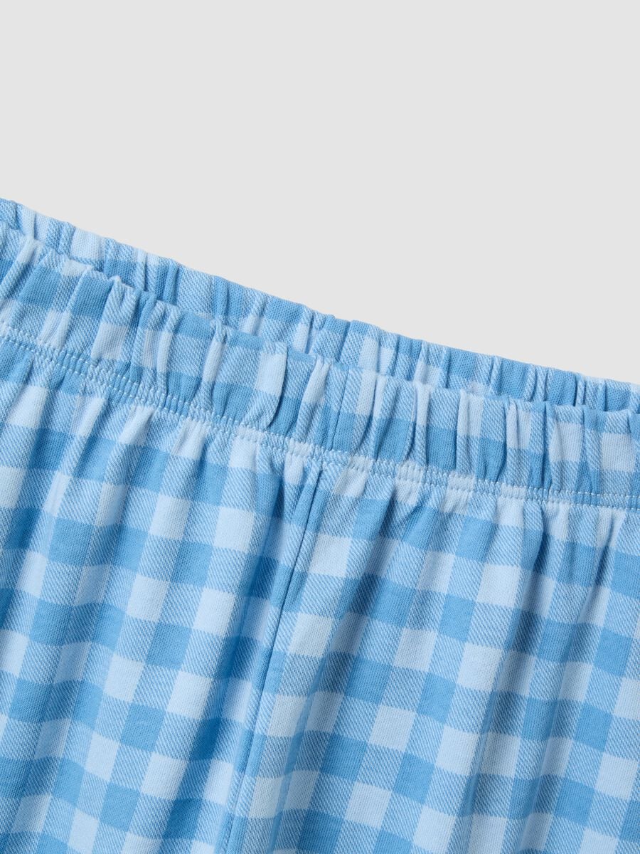 Pigiama blu in puro cotone organico con orsetti_3