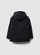 Black padded jacket with hood for boys regular fit_4