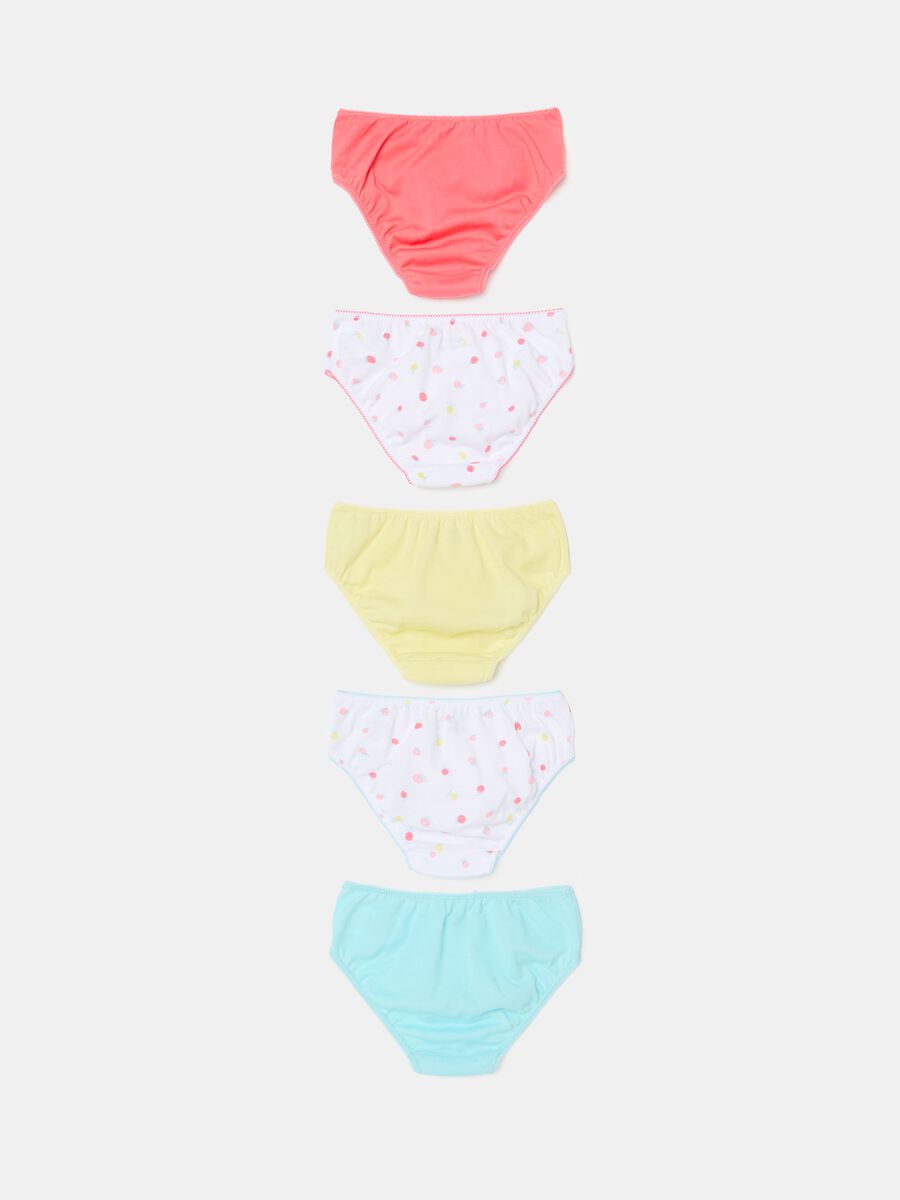 Five-pack jersey briefs with fruit print_1