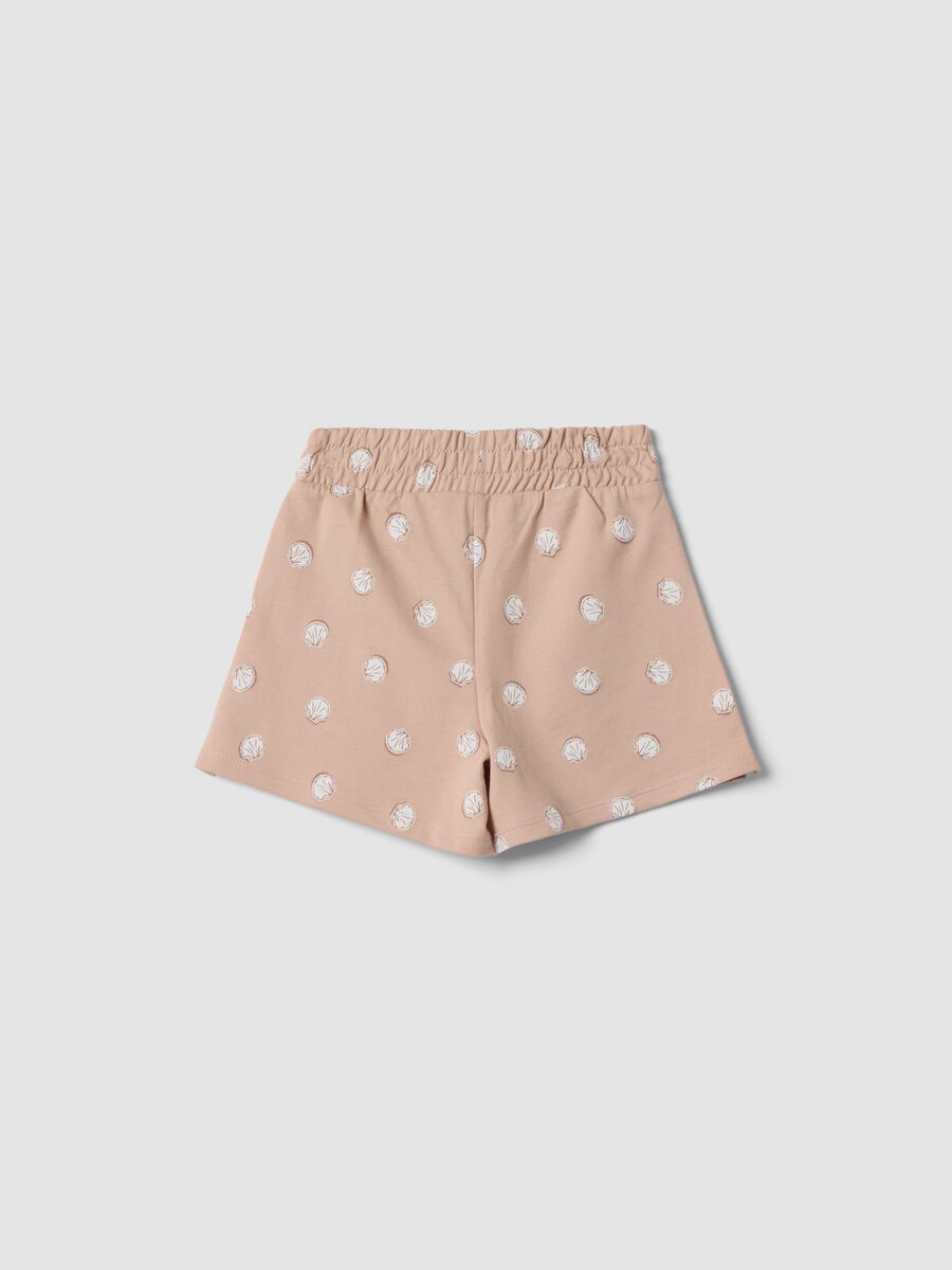 Rosa Shorts aus reiner Baumwolle f&uuml;r M&auml;dchen mit Punkten_1