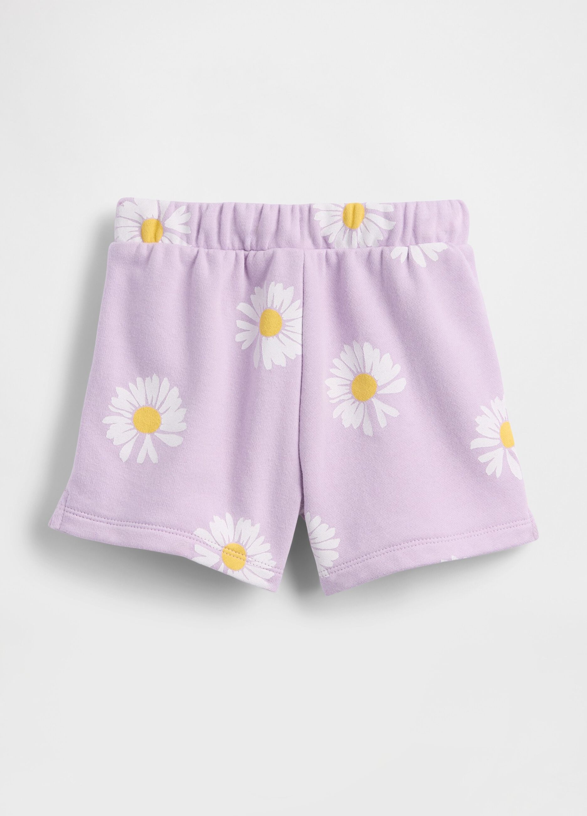 Shorts aus Baumwollmix mit Blumenprint