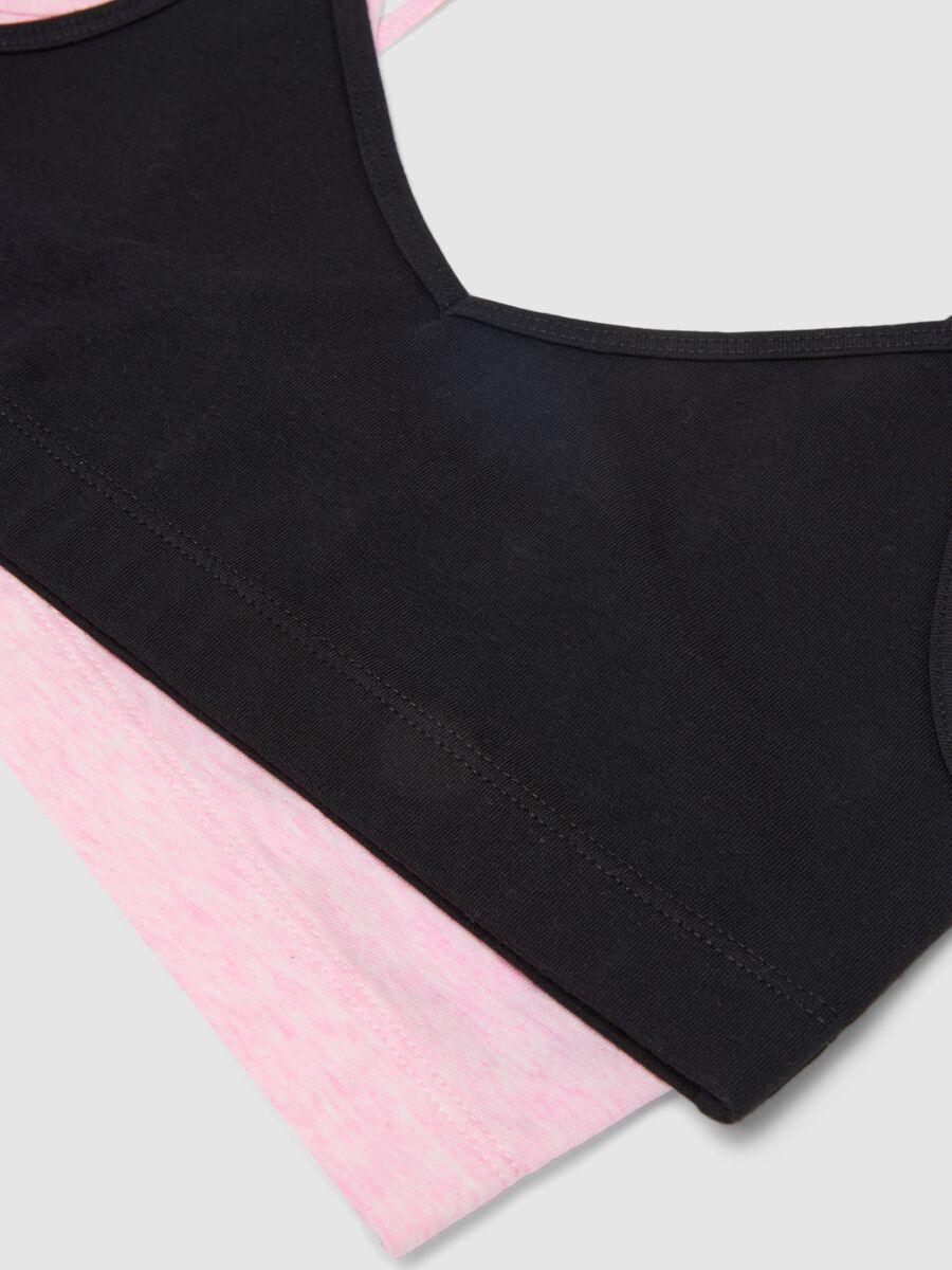 Bipack M&auml;dchen-BHs aus elastischer Baumwolle in verschiedenen Farben_3