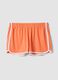 Orange pure cotton pyjama shorts, regular fit_4