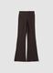 Braune Schlagleggings aus Stretchmaterial_0