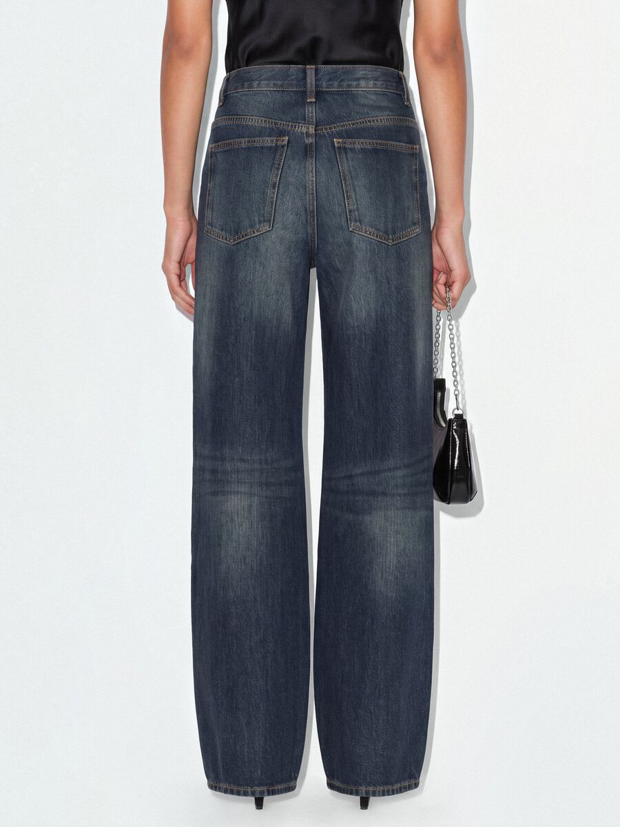 Grey pure cotton denim skater-fit jeans_2