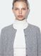 Grey crew-neck cardigan in lyocell and wool blend, oversized fit_3