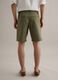 Green stretch cotton chino shorts, regular fit_2