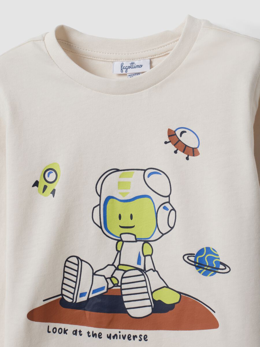 2er-Pack mehrfarbige T-Shirts aus reiner Baumwolle mit Alien-Print f&uuml;r Babyjungen_2