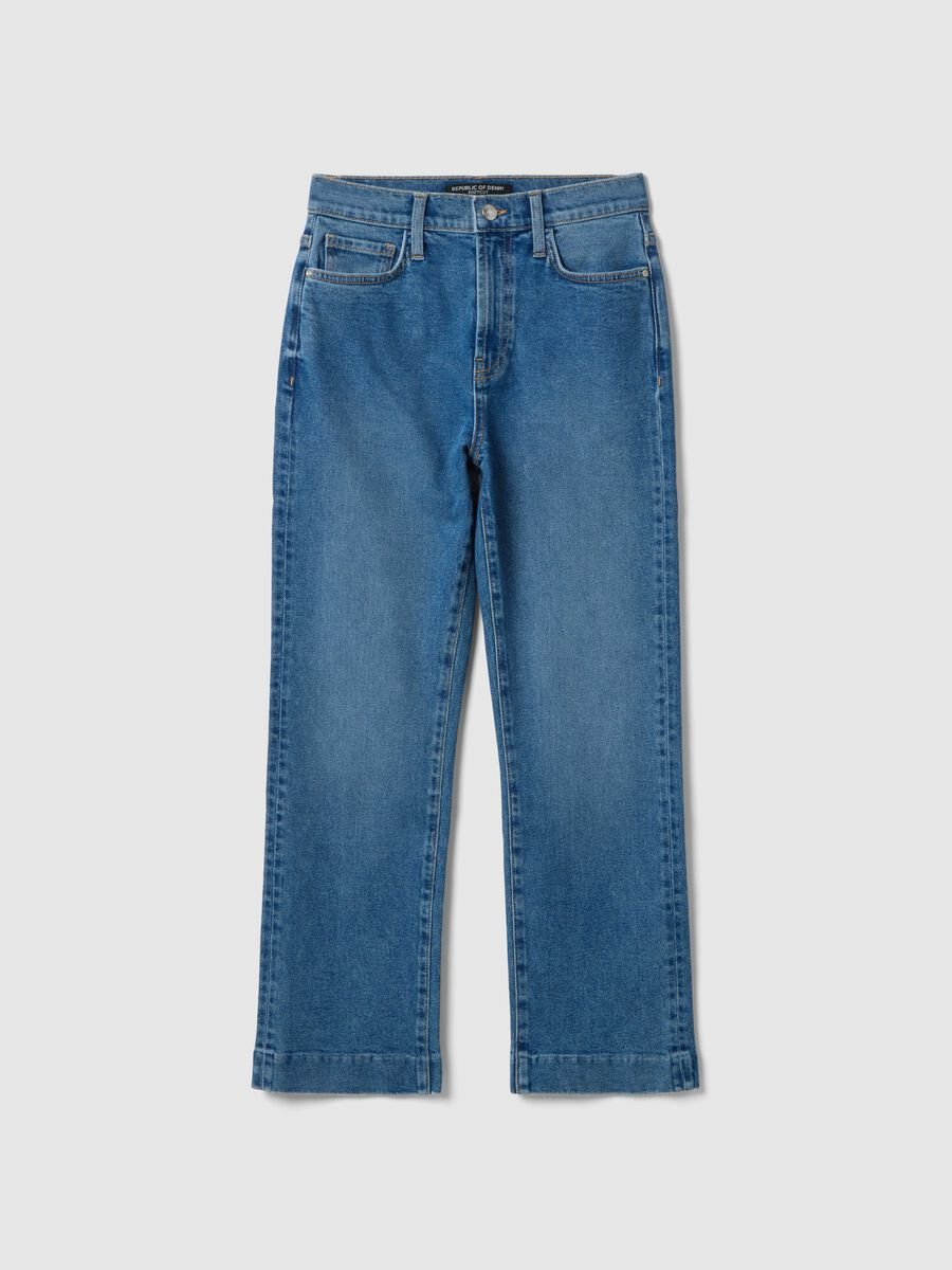 Bootcut jeans in blue stretch denim cotton_4