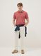 Red Stretch Cotton Blend Polo Regular Fit_1