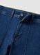 Blue wide-leg jeans in stretch cotton_5