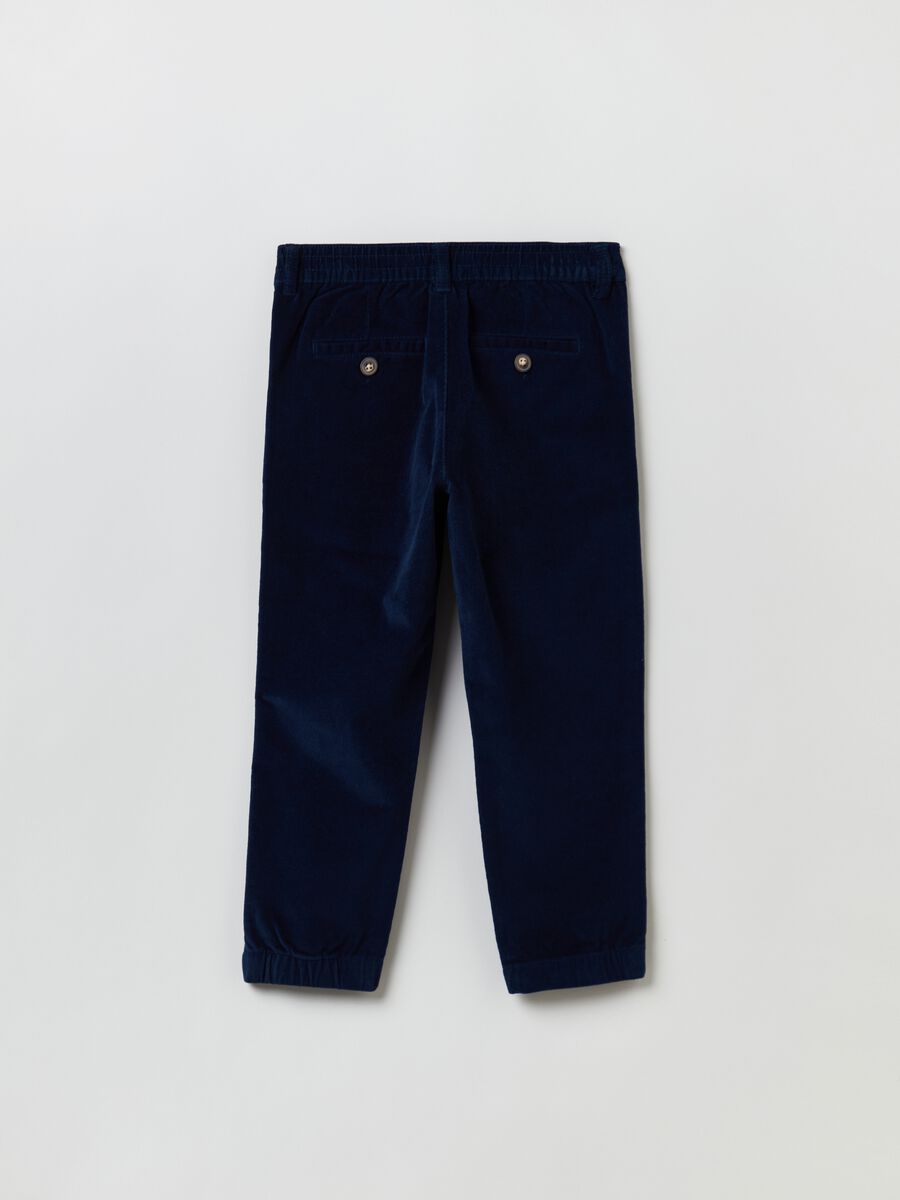 Corduroy joggers with pockets_1