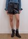 Shorts marroni regular fit con vita elasticizzata_1
