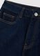 Blue Denim Flare Fit Stretch Cotton Trousers_5