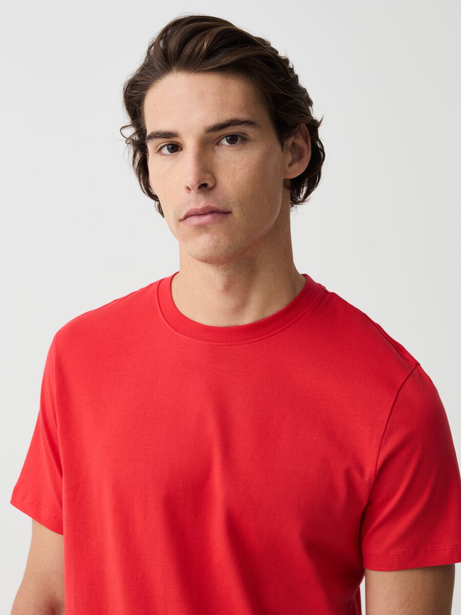 Organic cotton T-shirt with round neck_1