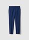 Blue regular fit trousers_4