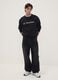 Black cotton-blend sweatshirt with PlayStation print_0
