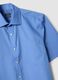 Light blue short-sleeved shirt with classic collar_5