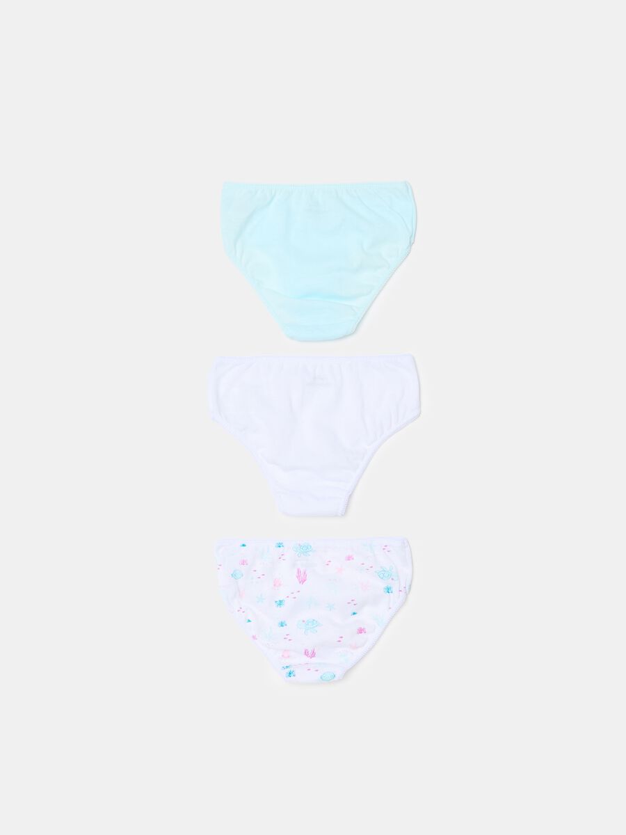 Three-pack briefs in organic cotton with bow_1