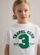 Pure cotton white children's T-shirt regular fit with print_2