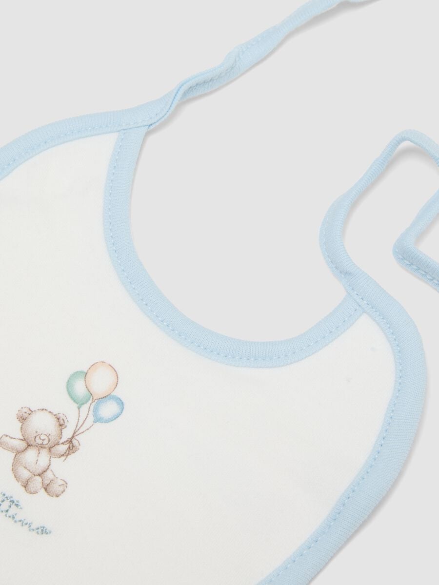 2er-Pack blaue und gelbe Baby-L&auml;tzchen aus reiner Bio-Baumwolle mit Prints_2