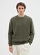 Grey-green wool blend sweater, regular fit_0