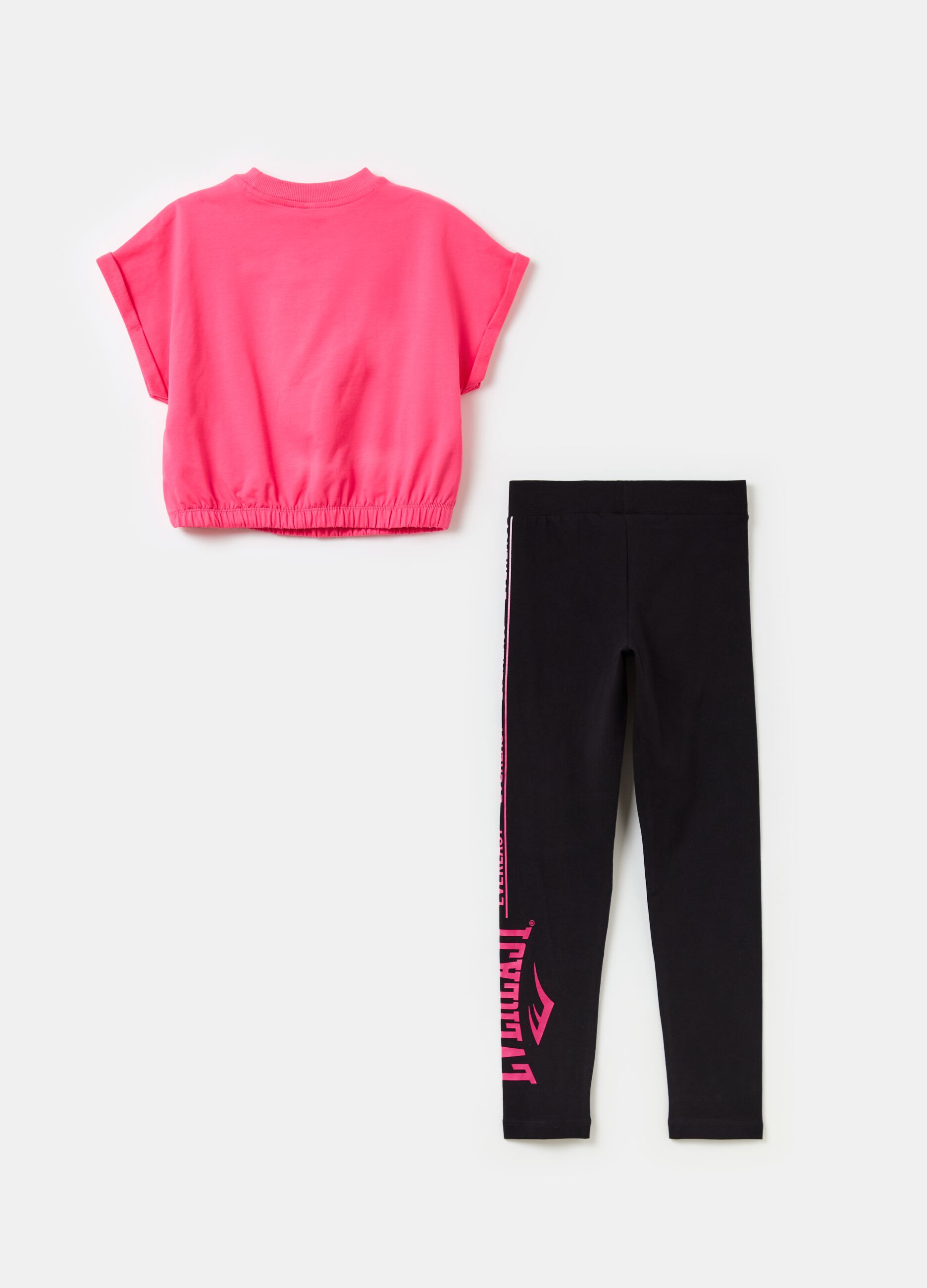 Top and leggings jogging set with print