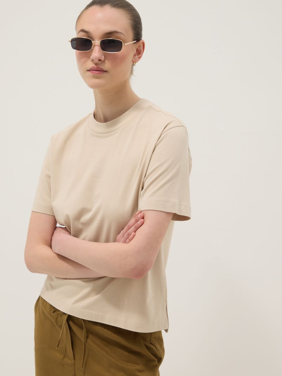 &Mu;&pi;&epsilon;&zeta; T-shirt &alpha;&pi;ό 100% &beta;&alpha;&mu;&beta;ά&kappa;&iota;, regular &epsilon;&phi;&alpha;&rho;&mu;&omicron;&gamma;ή_0