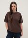 Brown stretch cotton and modal T-shirt_2